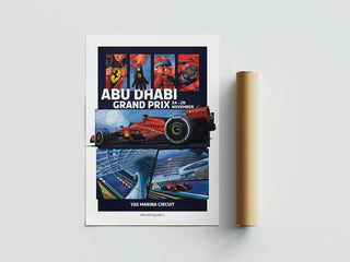 Abu Dhabi 2023 Grand Prix Poster - Gravel Trap Graphics - Fifth Gear Garms