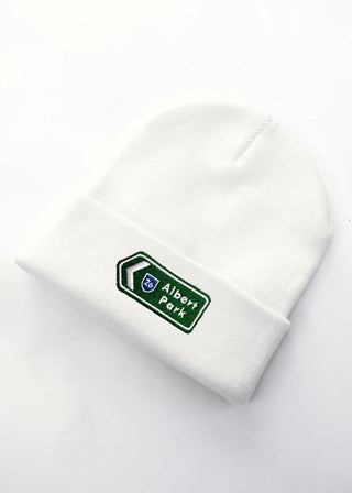 Albert Park Circuit Road Sign Embroidered Beanie - Fifth Gear Garms