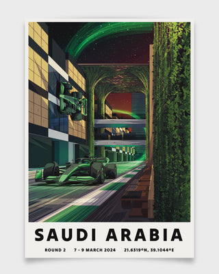 Saudi Arabia 2024 Poster - Gravel Trap Graphics