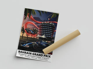 Bahrain 2024 Grand Prix Poster - Gravel Trap Graphics