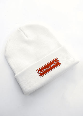 Silverstone Circuit Road Sign Embroidered Beanie