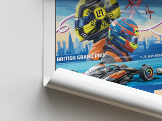British 2023 Grand Prix Poster - Gravel Trap Graphics