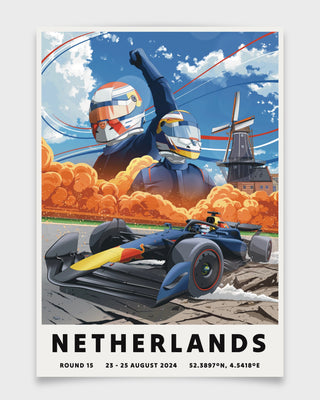 Netherlands 2024 Poster - Gravel Trap Graphics