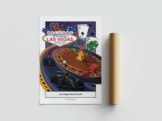 Las Vegas 2023 Grand Prix Poster - Gravel Trap Graphics